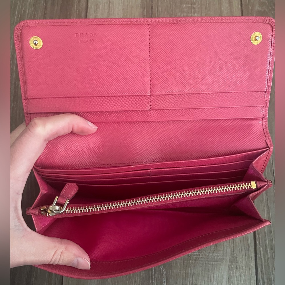 Pink Prada Long Wallet - Picture 3 of 8